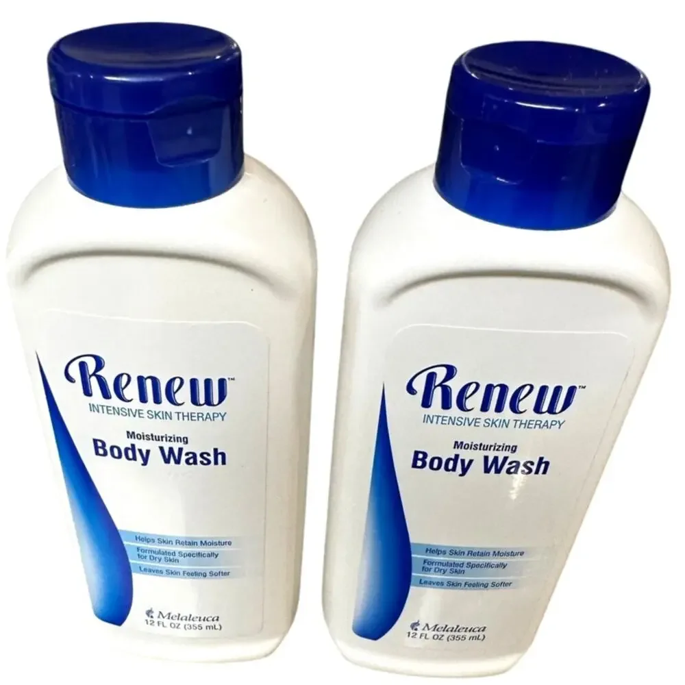 Melaleuca 12 oz Renew Intensive Skin Therapy Moisturizing Body Wash-2 Pack